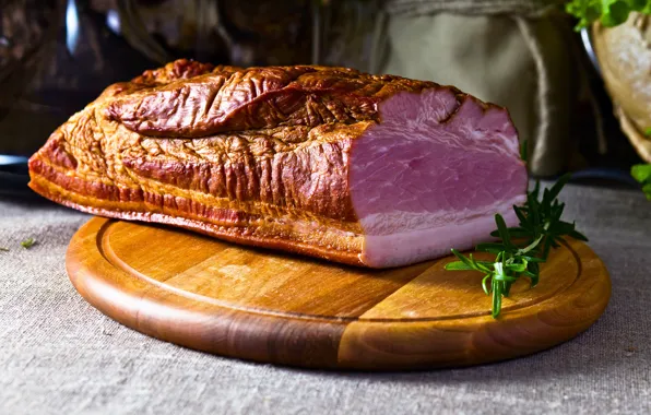 Light, shadow, meat, Board, spices, ham, meat, ham