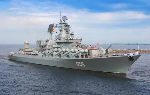 Picture cruiser, Marshal Ustinov, rocket, the project 1164