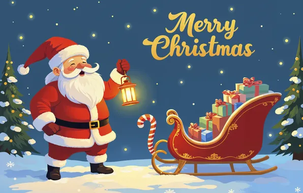 Winter, light, snow, night, the inscription, Christmas, lantern, the snow