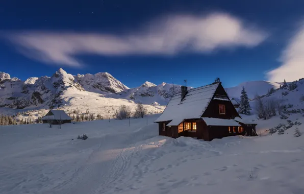 Winter, snow, landscape, mountains, nature, home, Poland, Tatras