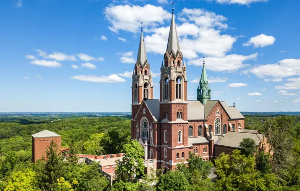 Picture clouds, Church, USA, Wisconsin