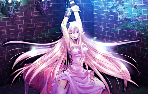 Picture girl, Vocaloid, handcuffs