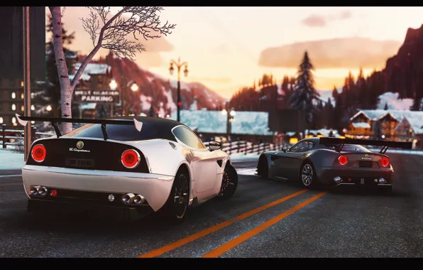 Auto, the game, Alfa Romeo, The Crew, GameArt, retouch, 8C Competizione