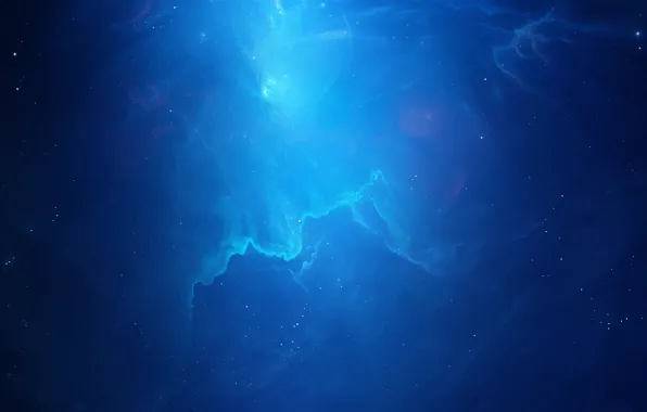 Atlantis, Stars, Space, Nebula, Fantasy, Art, Stars, Space