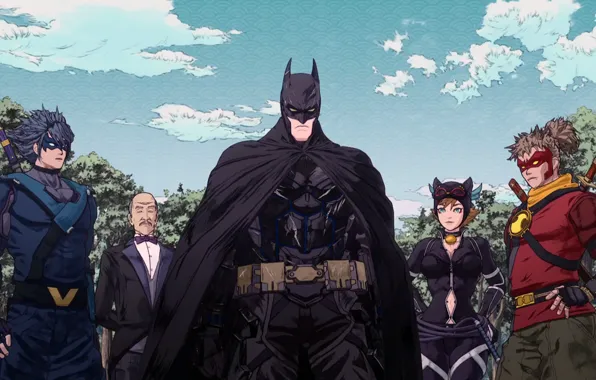 Picture Batman, cartoon, movie, Robin, film, mask, superheroes, Alfred