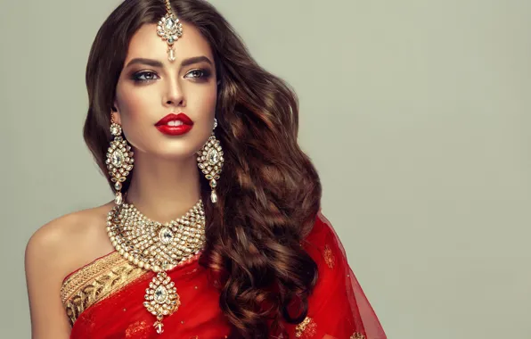 Decoration, style, background, portrait, makeup, hairstyle, outfit, brown hair