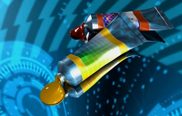 Picture paint, painting, tubes