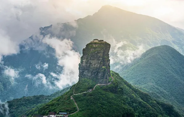 Rock, China, mount Fanjing