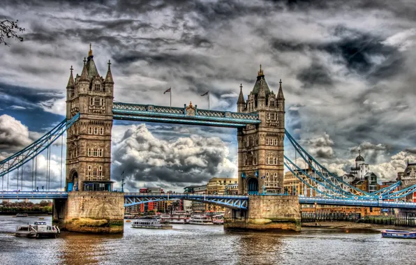 Bridge, river, London