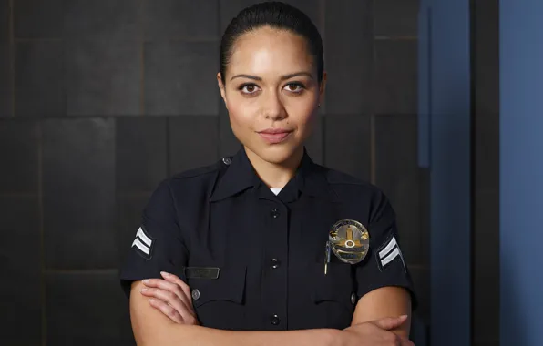Look, pose, the series, US police, Rookie, The Rookie, Alissa Diaz, Angela Lopez