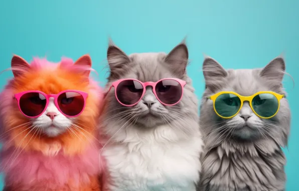 Cat, cat, look, cats, orange, pose, kitty, grey