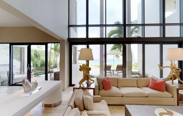 Design, space, style, Villa, interior, living room