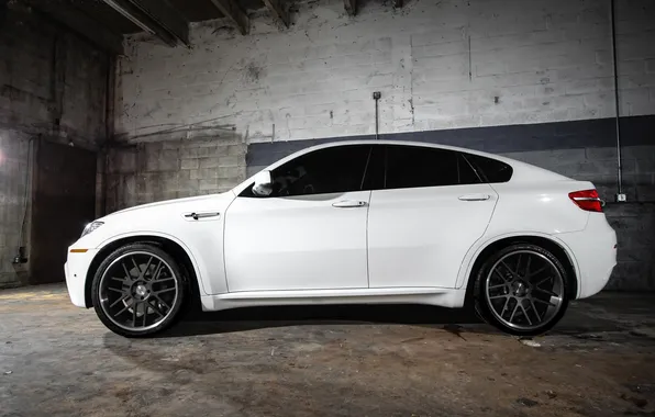 Picture white, bmw, BMW, profile, white, wheels, drives, crossover