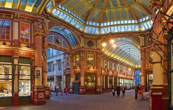 Street, people, home, shop, passage