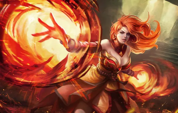 Girl, Fire, Style, Girl, Magic, Flame, Fire, Art