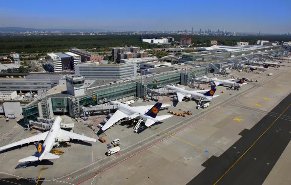 The city, Germany, the platform, Airport, City, Boeing, Germany, Boeing