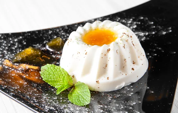 Cream, dessert, jelly, Panna cotta, Panna cotta