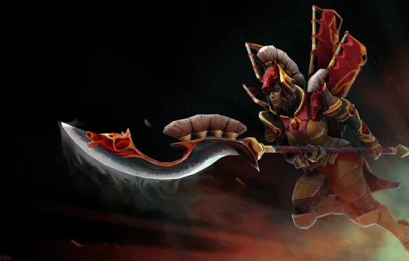 Warrior, hero, spear, DotA, Legion Commander