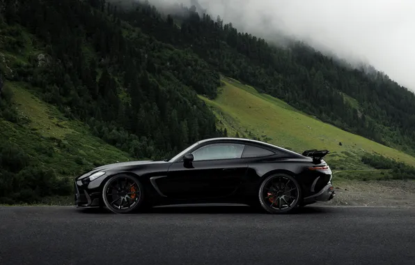 Mercedes, Brabus, AMG, sports coupe, Mercedes-AMG, 2025, Mercedes-AMG GT 63 S E Performance, black body