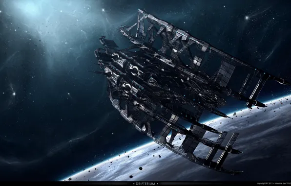 Planet, spacestation, drifterium