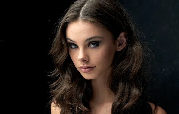 Look, background, model, portrait, makeup, hairstyle, brown hair, beauty