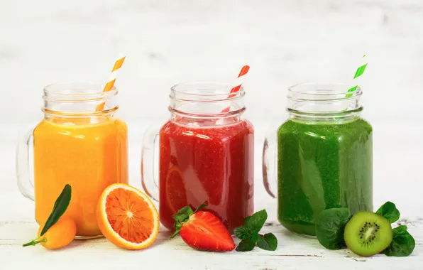 Bank, fruit, smoothies