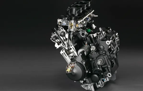 Picture grey, engine, Moto