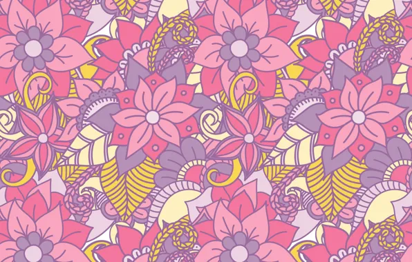 Vector, texture, flowers, design, pattern, floral