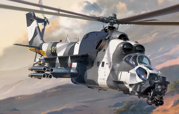 Picture attack helicopter, Modification of the Mi-24V, ATE, Mi-24 Super Hind Mk. III