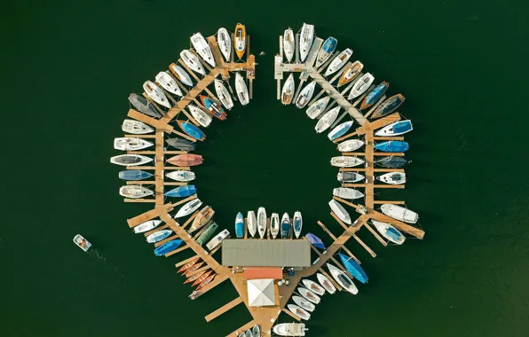 Boat, Germany, pier, North Rhine-Westphalia, The Eifel national Park