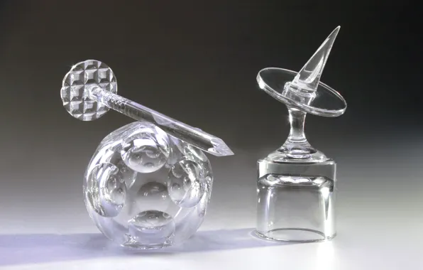 Glass, ball, crystal, button, nail, decor, Gus ' -Khrustal'nyy