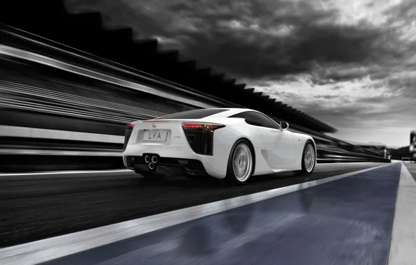 Download wallpaper Lexus, LFA, Lexus LFA, rear view, section lexus in ...