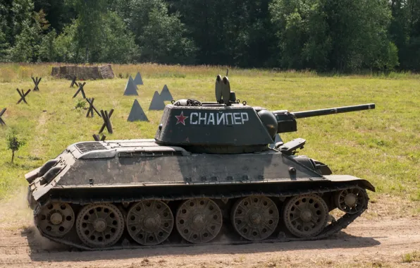 Tank, USSR, sniper, T-34, WWII, Soviet, average, festival