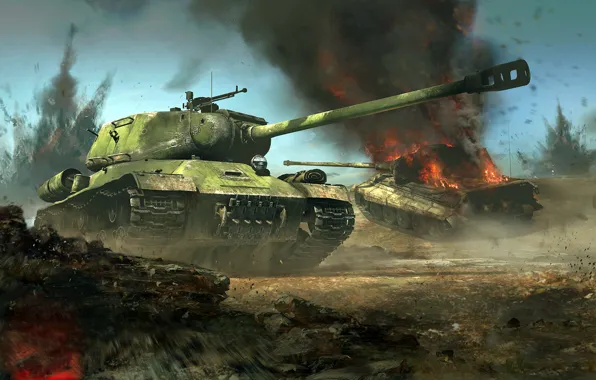 Battle, The is-2, King tiger, Tiger II, Royal tiger, Soviet heavy tank, German heavy tank, …