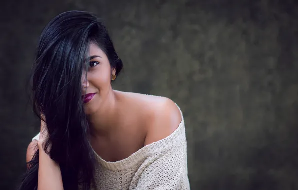 Look, girl, hair, brunette, melissa