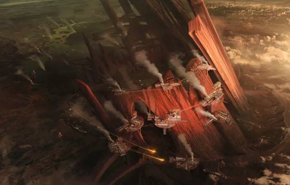 Smoke, height, construction, platform, Eradication