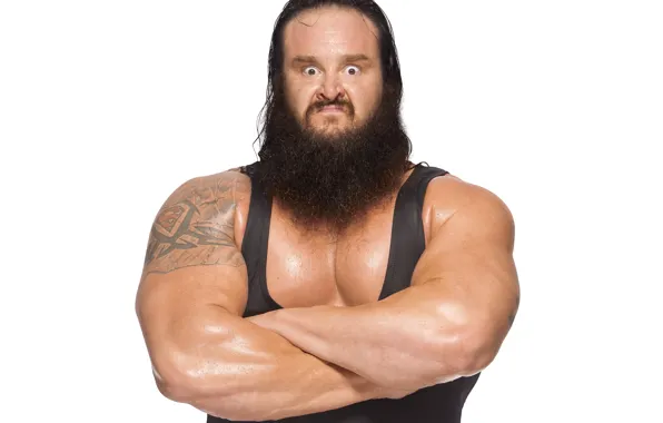 Pose, muscle, wrestler, weightlifter, WWE, RAW, Brown Stroman, Braun Strowman