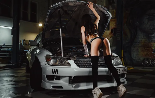 Machine, ass, Girl, Artem SolovЬev, Alena Yelizarova