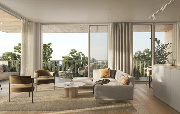 Design, style, room, interior, balcony, living room, upholstered furniture