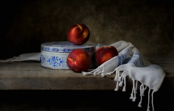 Background, fruit, peaches