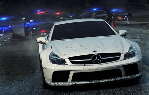 Picture Mercedes, Benz, Need for Speed, nfs, racing, Black Series, SL65, Most Wanted 2012
