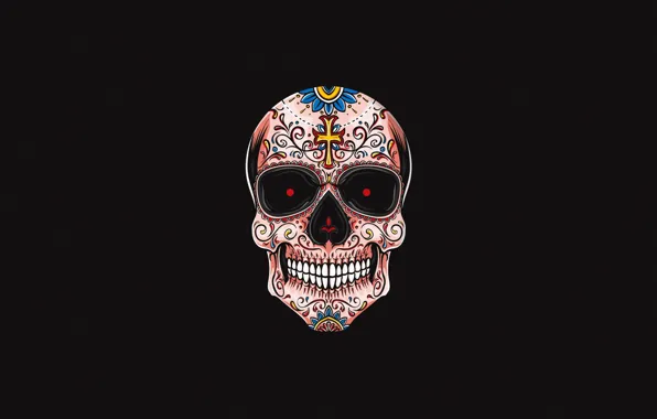 Minimalism, Figure, Skull, Style, Background, Fantasy, Art, Art