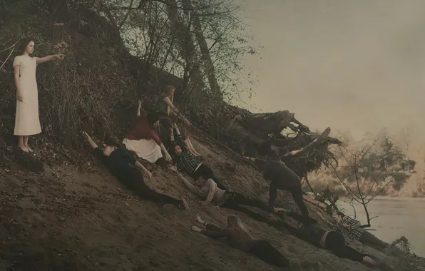 Water, girl, open, people, resistance, order