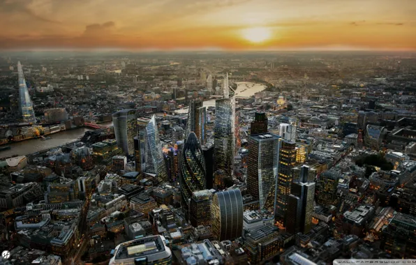 City, London, skyscrapers