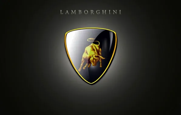 Picture reflection, background, Lamborghini, mark