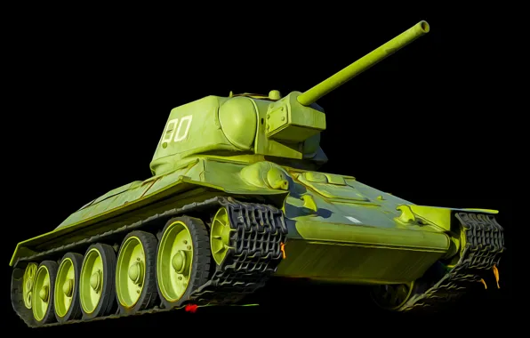 Picture tank, Soviet, average, T-34-76