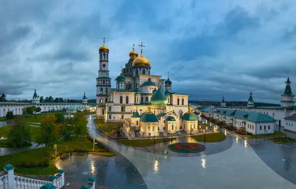 Temple, Russia, the monastery, Moscow oblast, Istra, The Voskresensky new Jerusalem monastery, Resurrection Cathedral, Alexander …