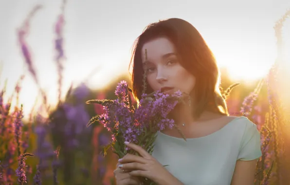 Look, beautiful, flowers, Alexander Drobkov-Light, Maria Larina