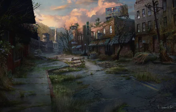 The city, art, the end of the world, postapokalipsis, The Last of Us