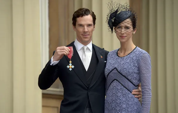 Order, Benedict Cumberbatch, Benedict Cumberbatch, wife, ceremony, Sophie Hunter, Commander of the order of the …